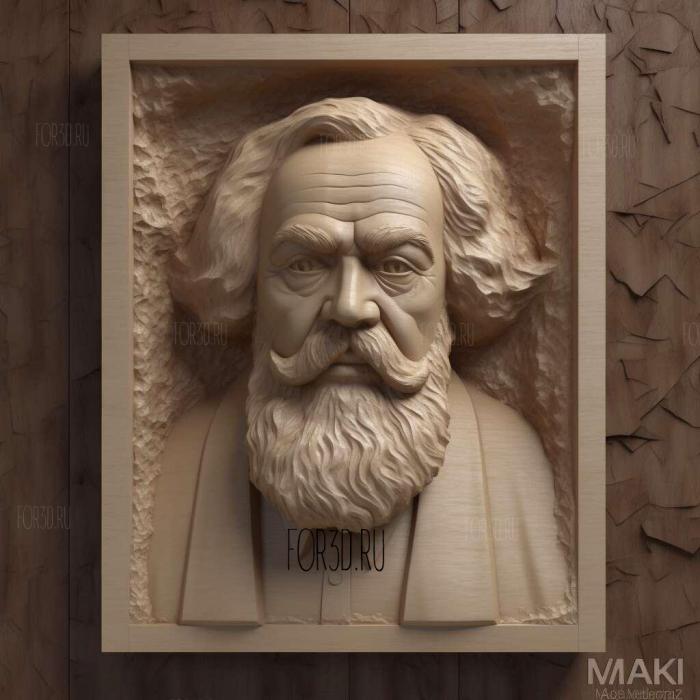 karl marx 2 stl model for CNC